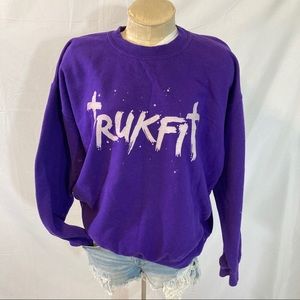 Truckfit purple galaxy vintage sweater